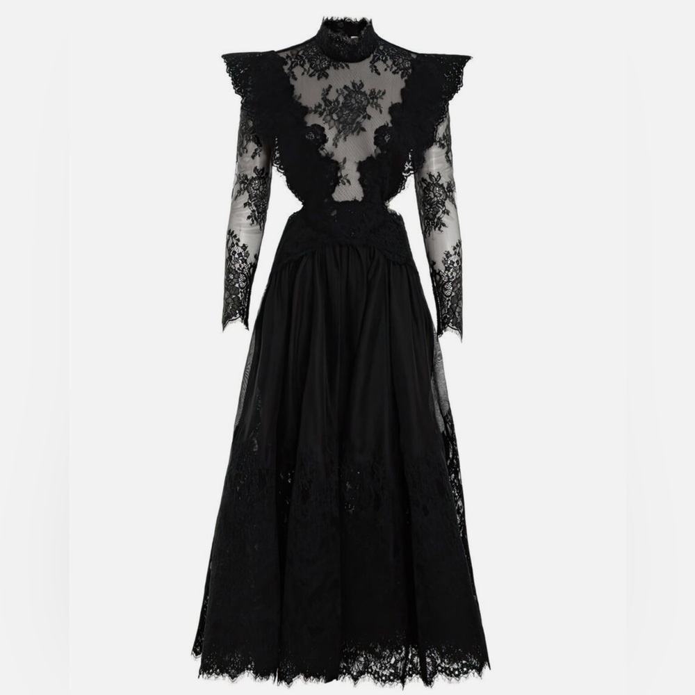 Zimmermann Runway Sensory Lace Linen and Silk Gown - Picture 11 of 16